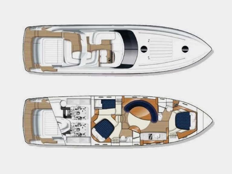 Yacht charter Mahon billig Princess V58