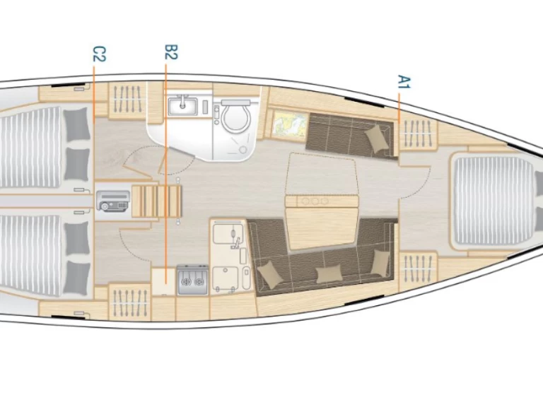 Uthyrning Segelbåt  i Hyeres - 69 HANSE 418
