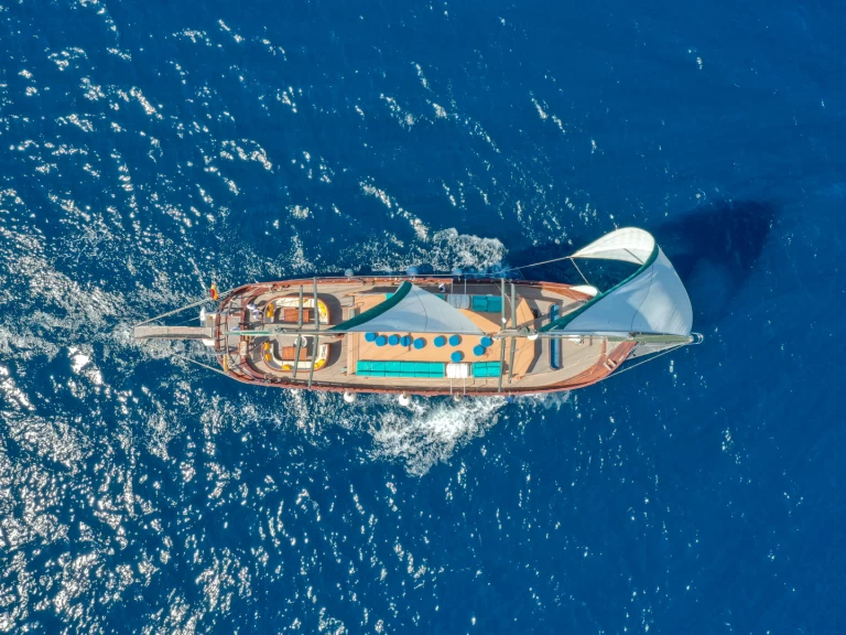 Abacus Goleta Karya charter bareboat eller skeppad i Barcelona