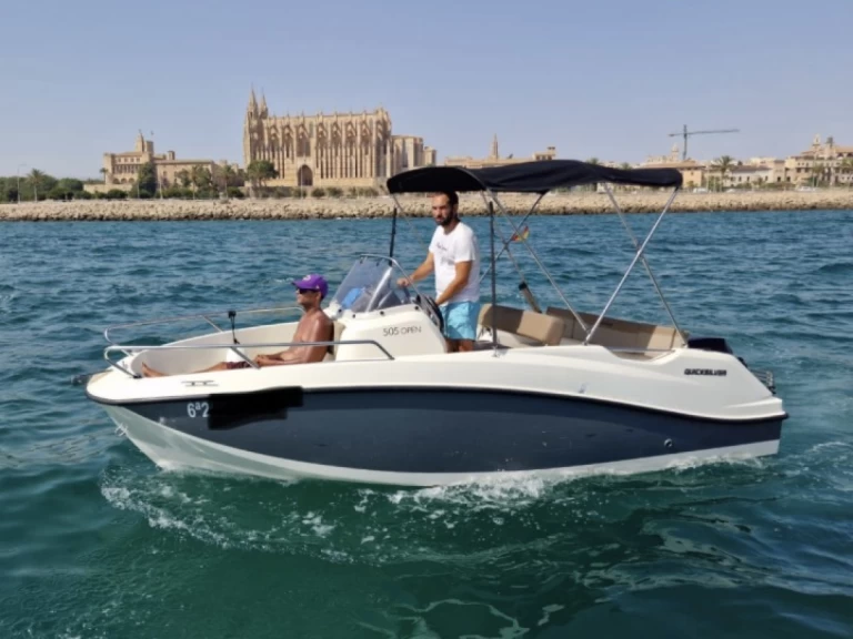 Quicksilver AVTIV505OPEN charter bareboat eller skeppad i Palma de Mallorca