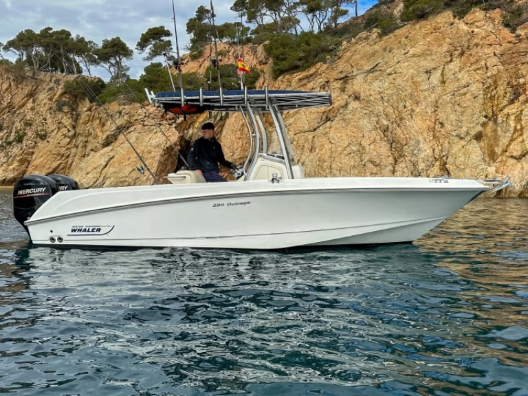 Uthyrning Motorbåt  Boston Whaler med en båtlicens 