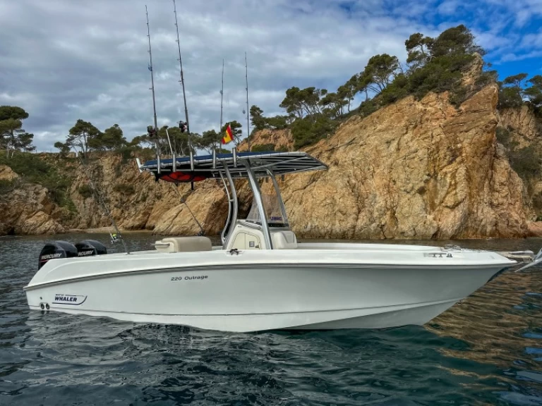 Hyra Motorbåt  med eller utan skeppare Boston Whaler Marina de Palamós 