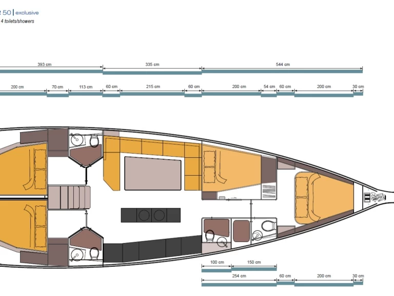 D&D Yacht D&D Kufner 50 charter bareboat eller skeppad i Fethiye