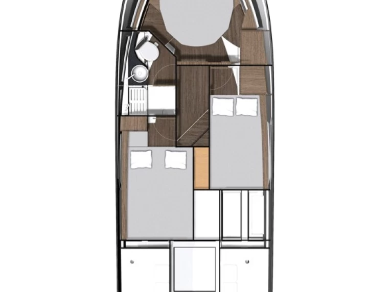 Jeanneau Merry Fisher 1095 Fly charter bareboat eller skeppad i Jezera