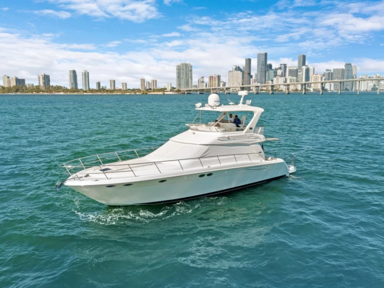 Sea Ray Sea Ray 550 Sedan Bridge charter bareboat eller skeppad i Miami 
