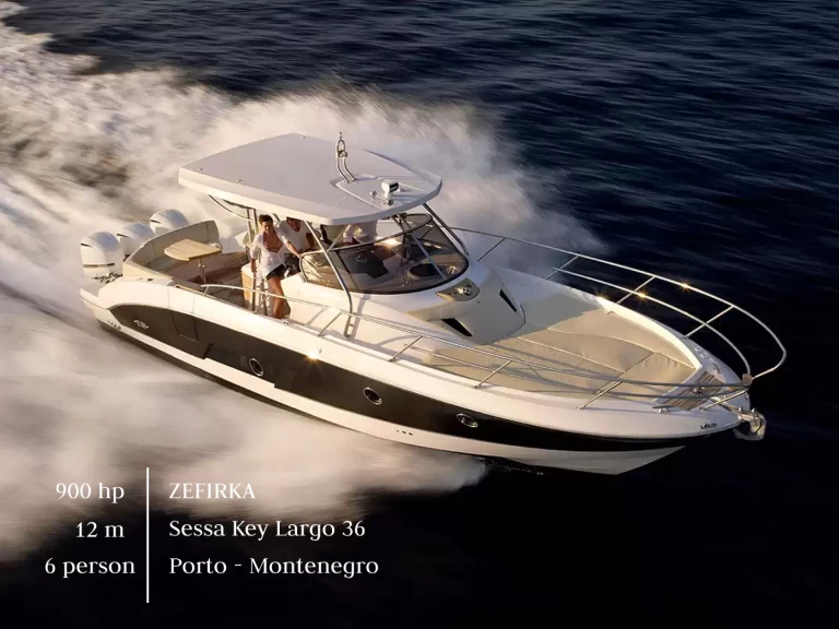 Yacht charter Tivat billig Key Largo 36