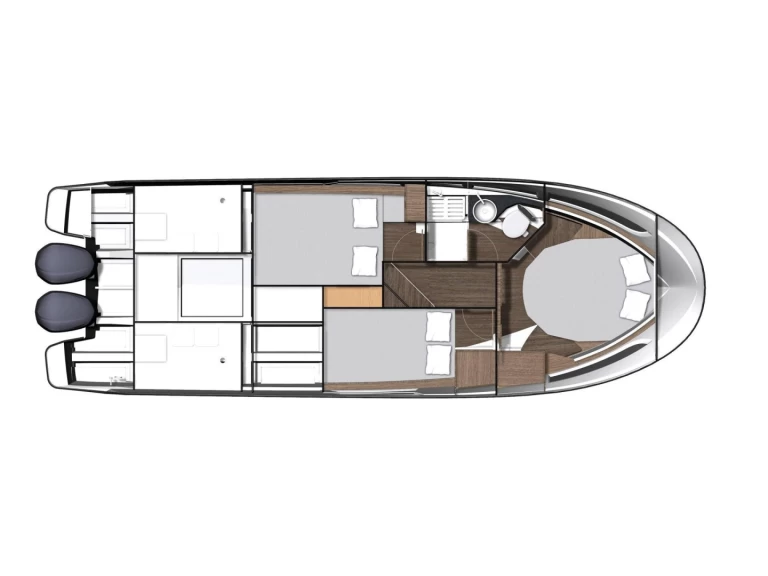 Jeanneau Merry Fisher 1095 Fly charter bareboat eller skeppad i Drage