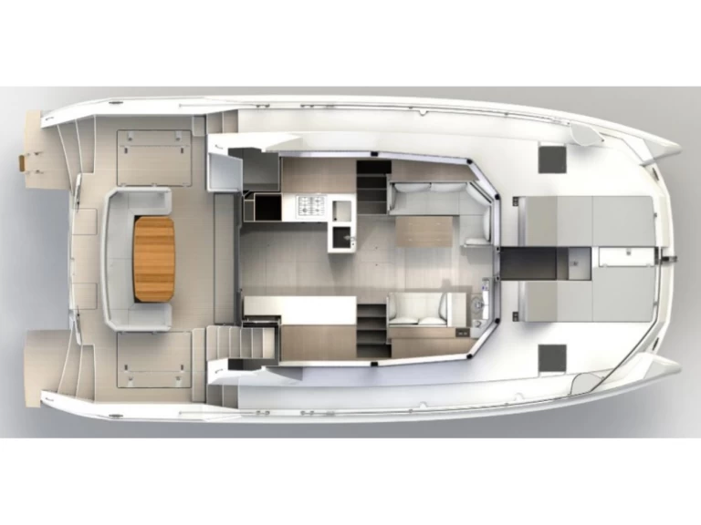 Leopard Leopard 46 Powercat charter bareboat eller skeppad i Marigot