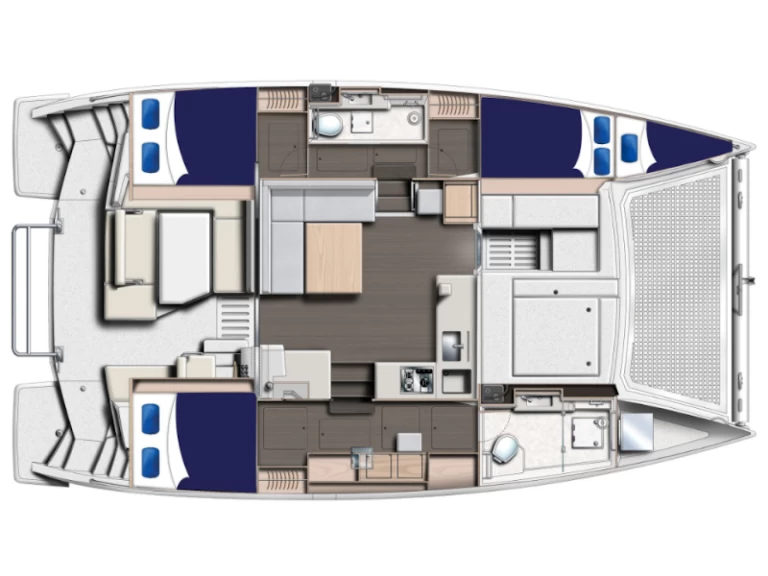 Leopard Leopard 40 charter bareboat eller skeppad i Eden Island