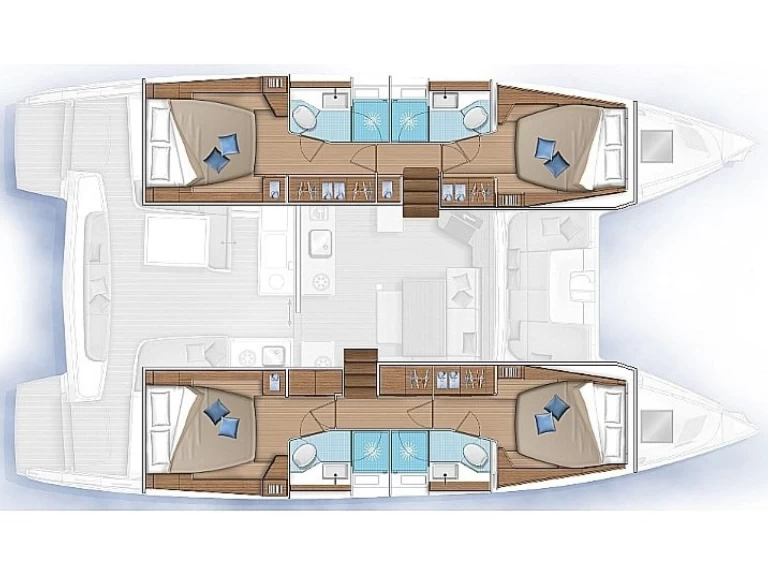 Yacht charter Lefkáda billig Lagoon 46