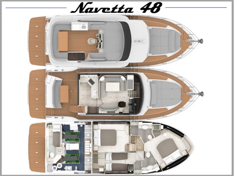 Absolute Navetta 48 charter bareboat eller skeppad i Rogoznica