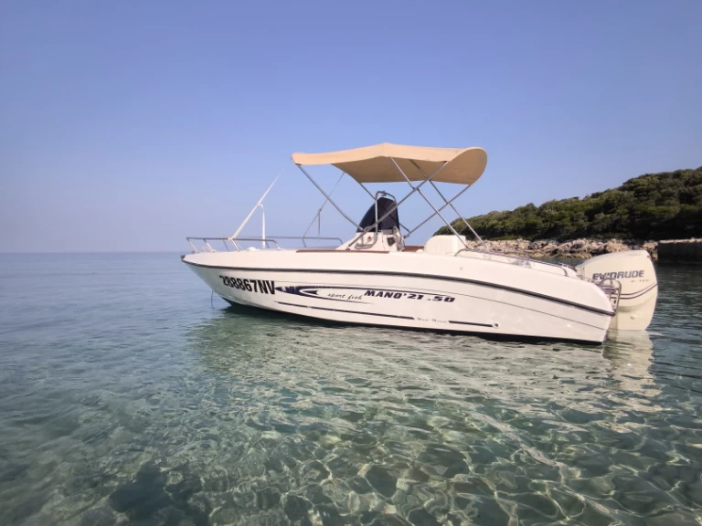 Mano Marine Sport fish 21.50 charter bareboat eller skeppad i Lun
