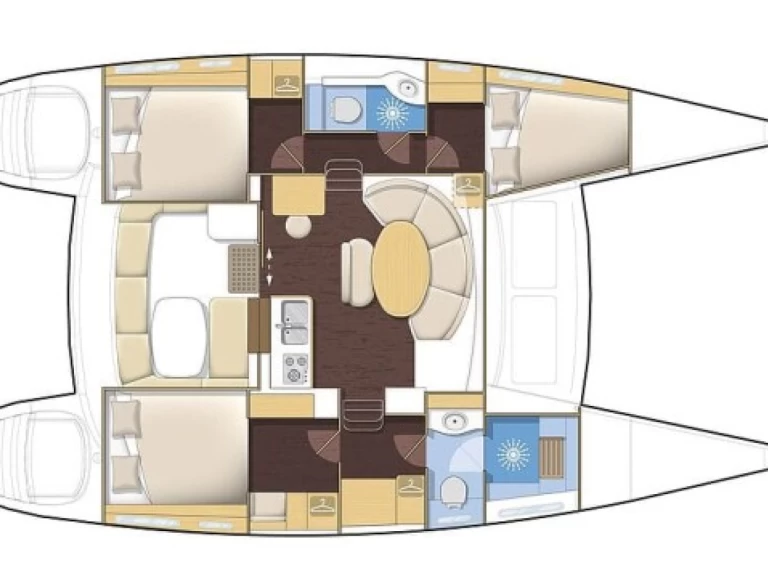 Hyra Katamaran  med eller utan skeppare Lagoon Bonifacio 