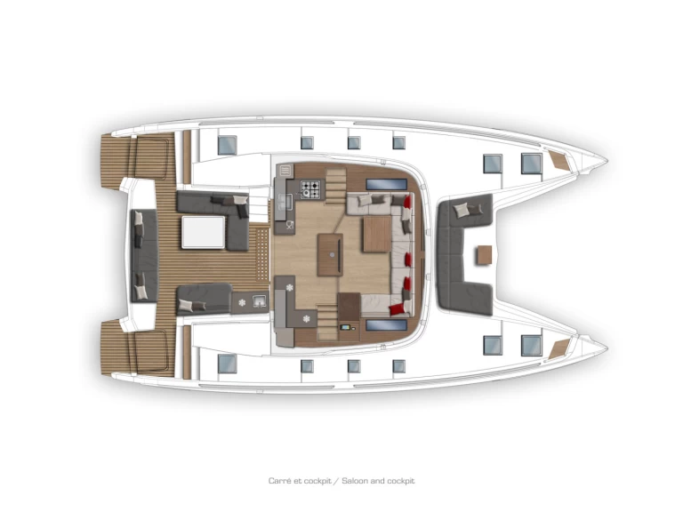 Lagoon Lagoon 50 charter bareboat eller skeppad i Parham Town