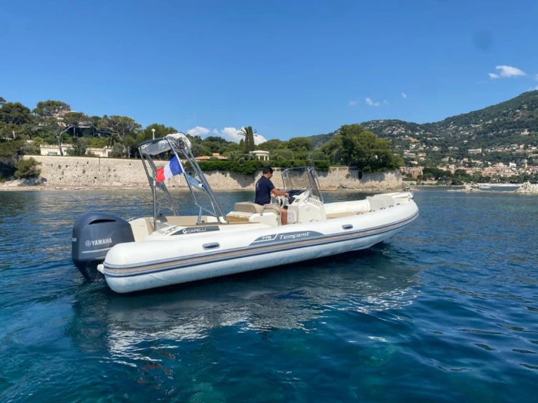 Capelli Tempest 775 charter bareboat eller skeppad i Antibes