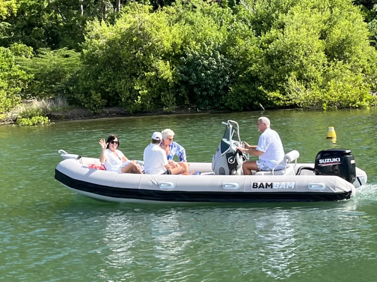 Hyra RIB med eller utan skeppare 3D Tender Sankt Martin 