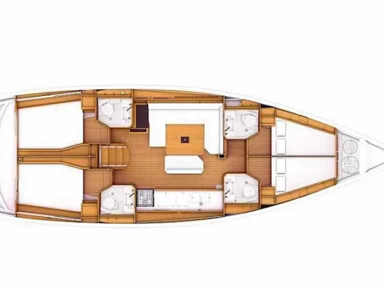 Jeanneau Jeanneau 469 charter bareboat eller skeppad i Alimos