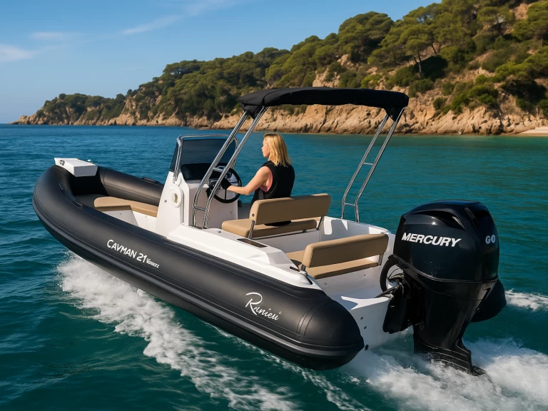 Uthyrning RIB Ranieri med en båtlicens 