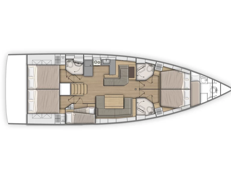 Bénéteau Oceanis 51.1 charter bareboat eller skeppad i Santa Cruz de Tenerife