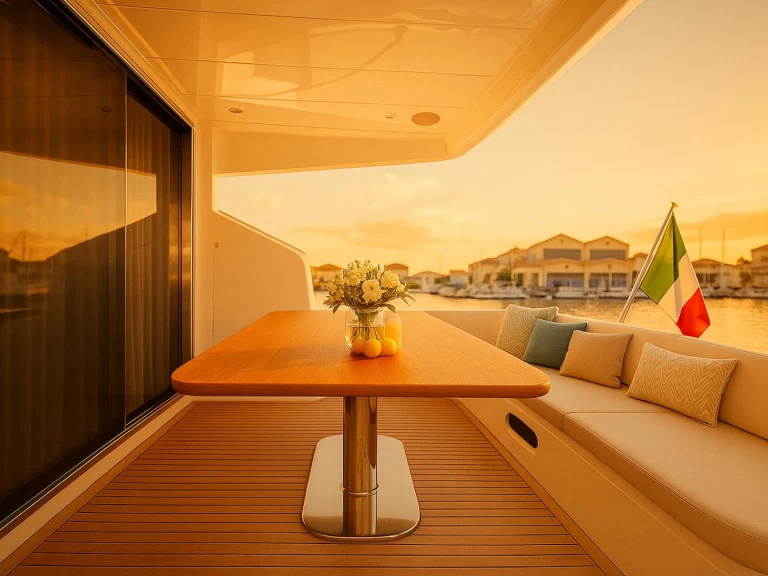 Uthyrning Lyx yacht Princess med en båtlicens 