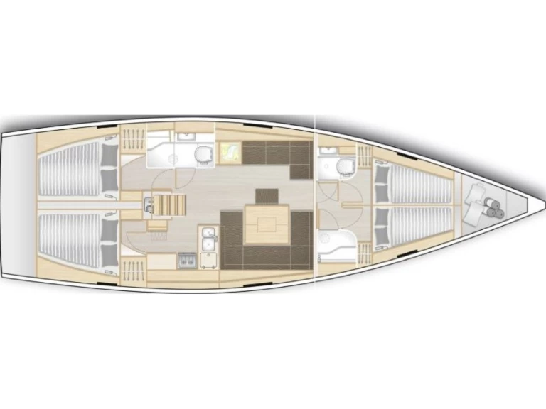Hanse Hanse 458 charter bareboat eller skeppad i Lefkáda