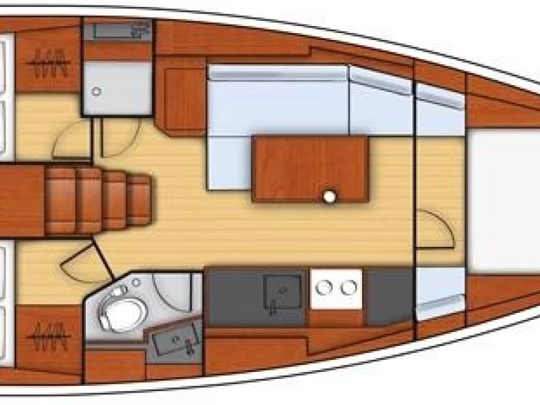 Uthyrning Segelbåt  Bénéteau med en båtlicens 