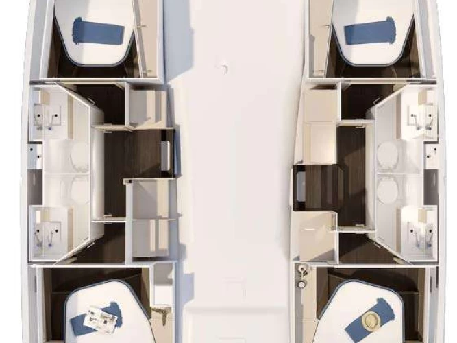 Fountaine Pajot FP 41 charter bareboat eller skeppad i Pointe-à-Pitre