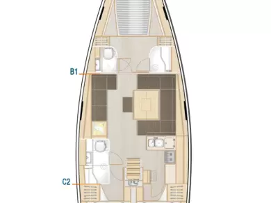 Hanse Hanse 458 charter bareboat eller skeppad i Kos 