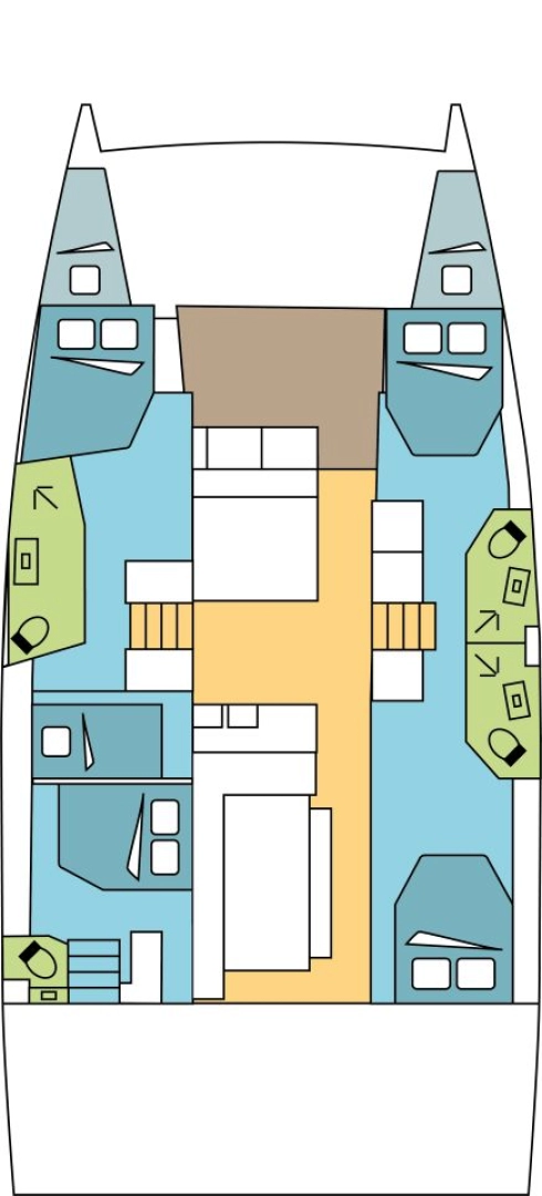 Bali Catamarans Bali 4.6 charter bareboat eller skeppad i Parham Town