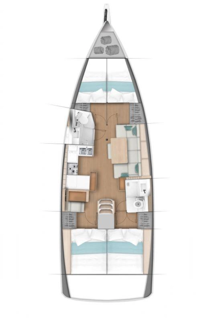 Jeanneau Sun Odyssey 440 charter bareboat eller skeppad i Alimos