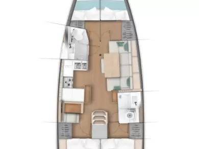 Jeanneau Sun Odyssey 440 charter bareboat eller skeppad i Alimos