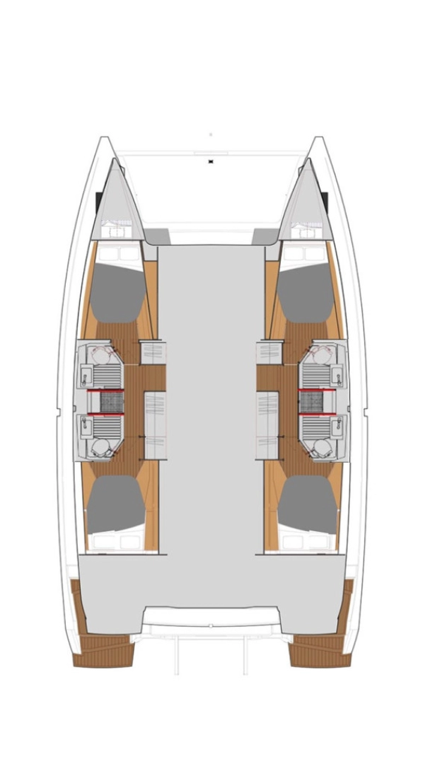 Uthyrning Katamaran  Fountaine Pajot med en båtlicens 