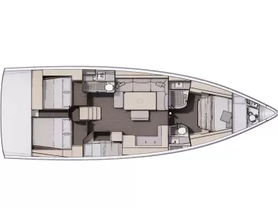 Uthyrning Segelbåt  Dufour med en båtlicens 
