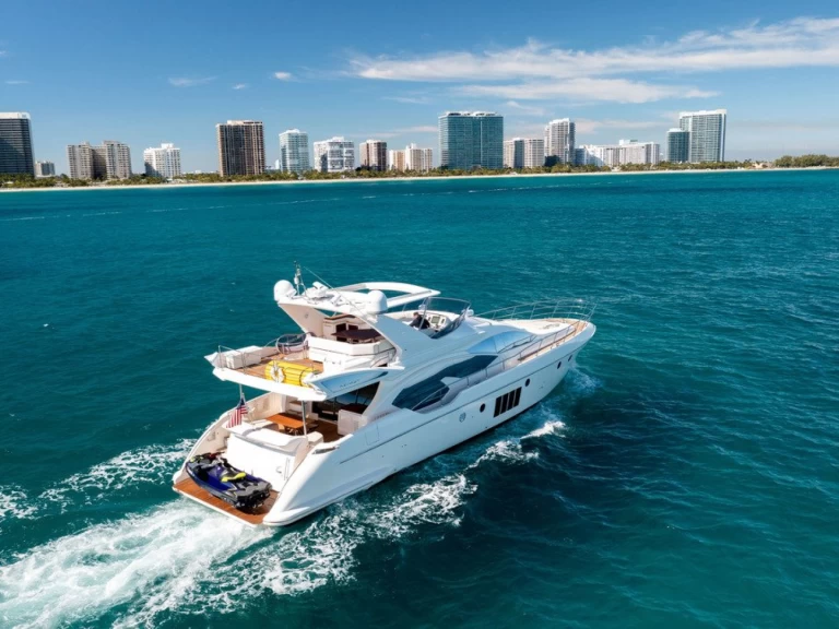 Hyra Lyx yacht med eller utan skeppare Azimut Miami Beach 