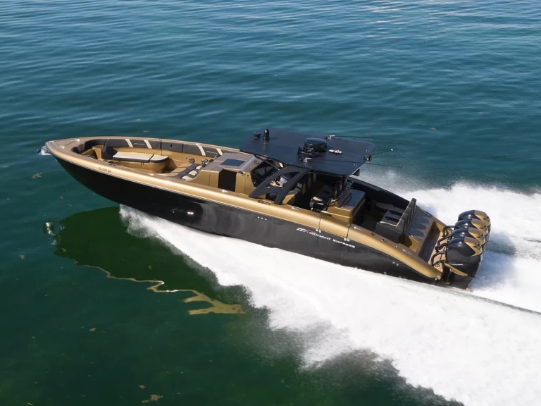 Midnight Express 43 charter bareboat eller skeppad i Tortola