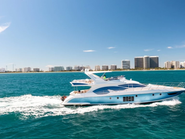 Lyx yacht för uthyrning Miami Beach till det bästa priset 