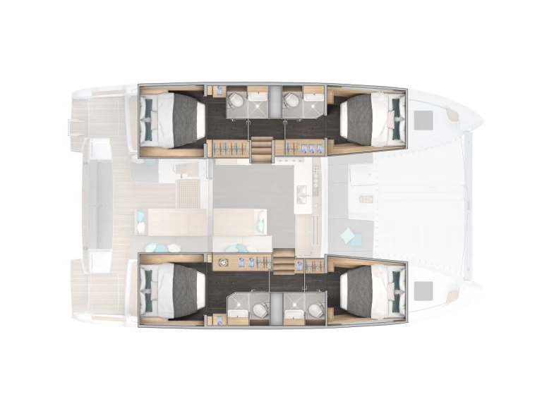 Hyra Katamaran  med eller utan skeppare Lagoon Capo d'Orlando 