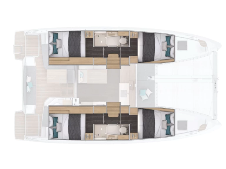 Hyra Katamaran  med eller utan skeppare Lagoon Furnari 