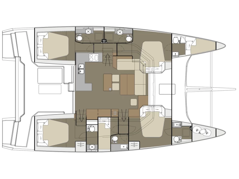 Uthyrning Katamaran  i Piraeus - Dufour Dufour Catamarans 48 Sail
