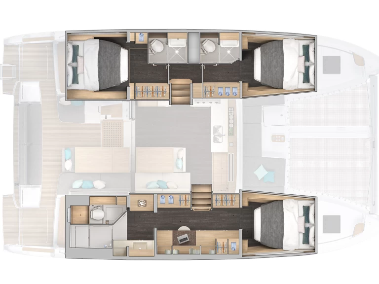 Yacht charter Kaštela billig Lagoon 43