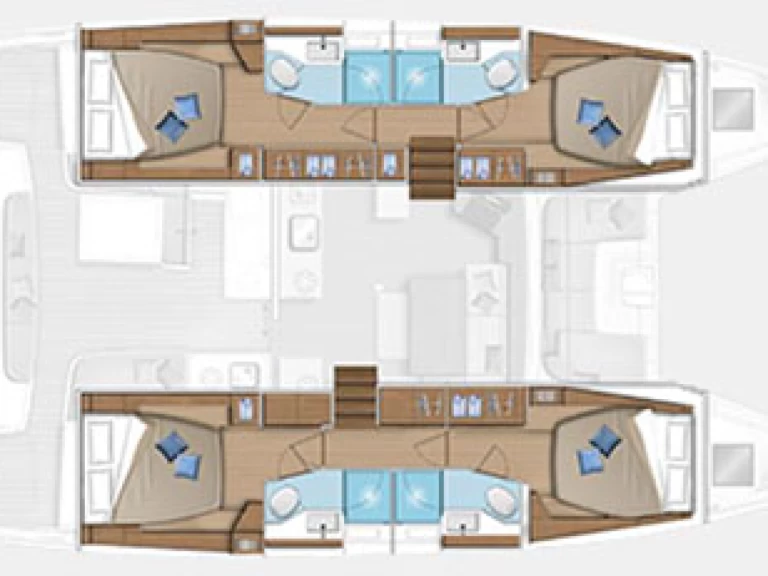 Lagoon Lagoon 46 charter bareboat eller skeppad i Alimos