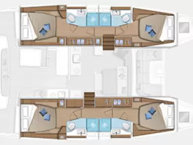 Lagoon Lagoon 46 charter bareboat eller skeppad i Alimos