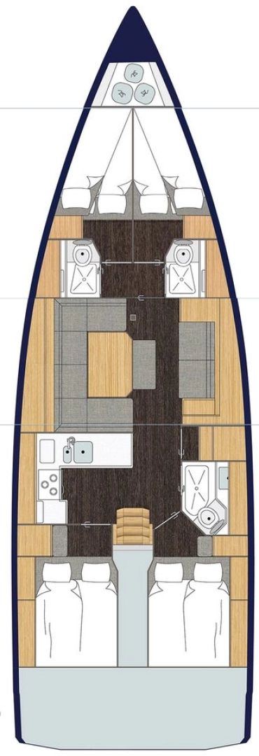 Yacht charter Pirovac billig Bavaria C45