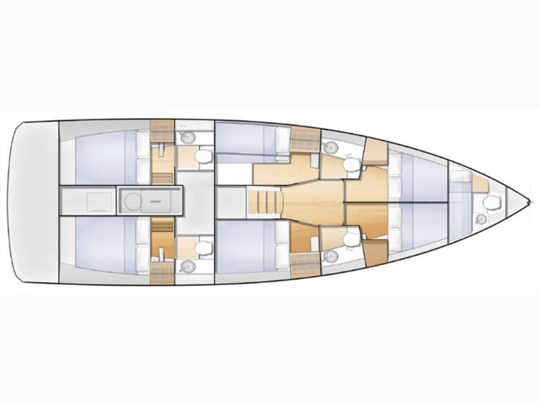 Jeanneau Sun Loft 47 charter bareboat eller skeppad i Olbia
