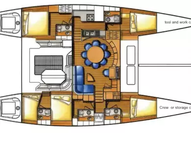 Hyra Katamaran  med eller utan skeppare Lagoon Papeete 