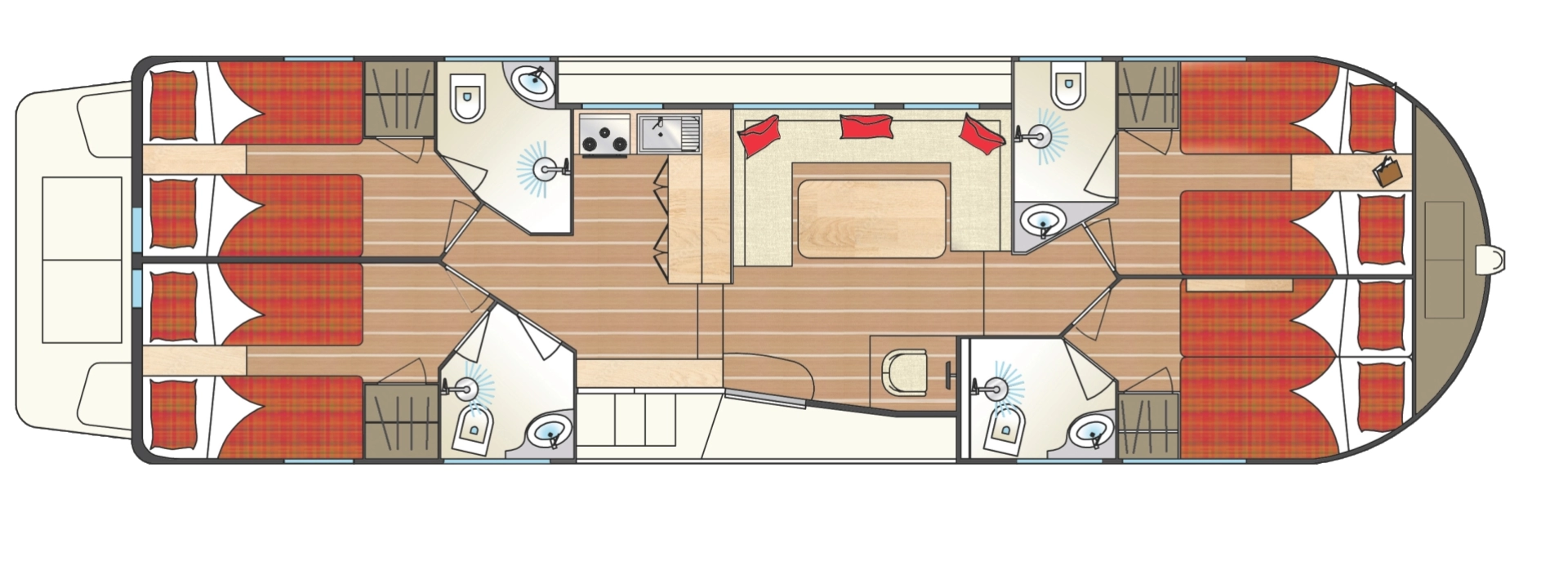 Hyra Kanalbåt med eller utan skeppare Tip-Top Chioggia 