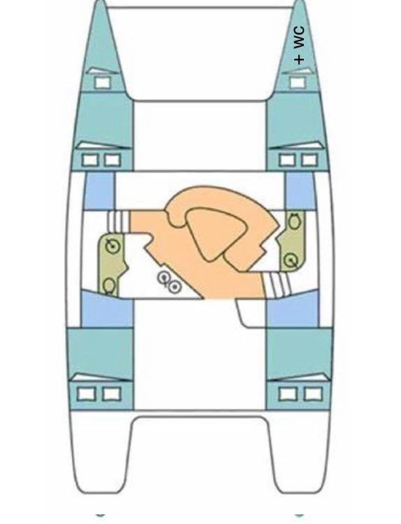 Fountaine Pajot Lavezzi 40 charter bareboat eller skeppad i Izola