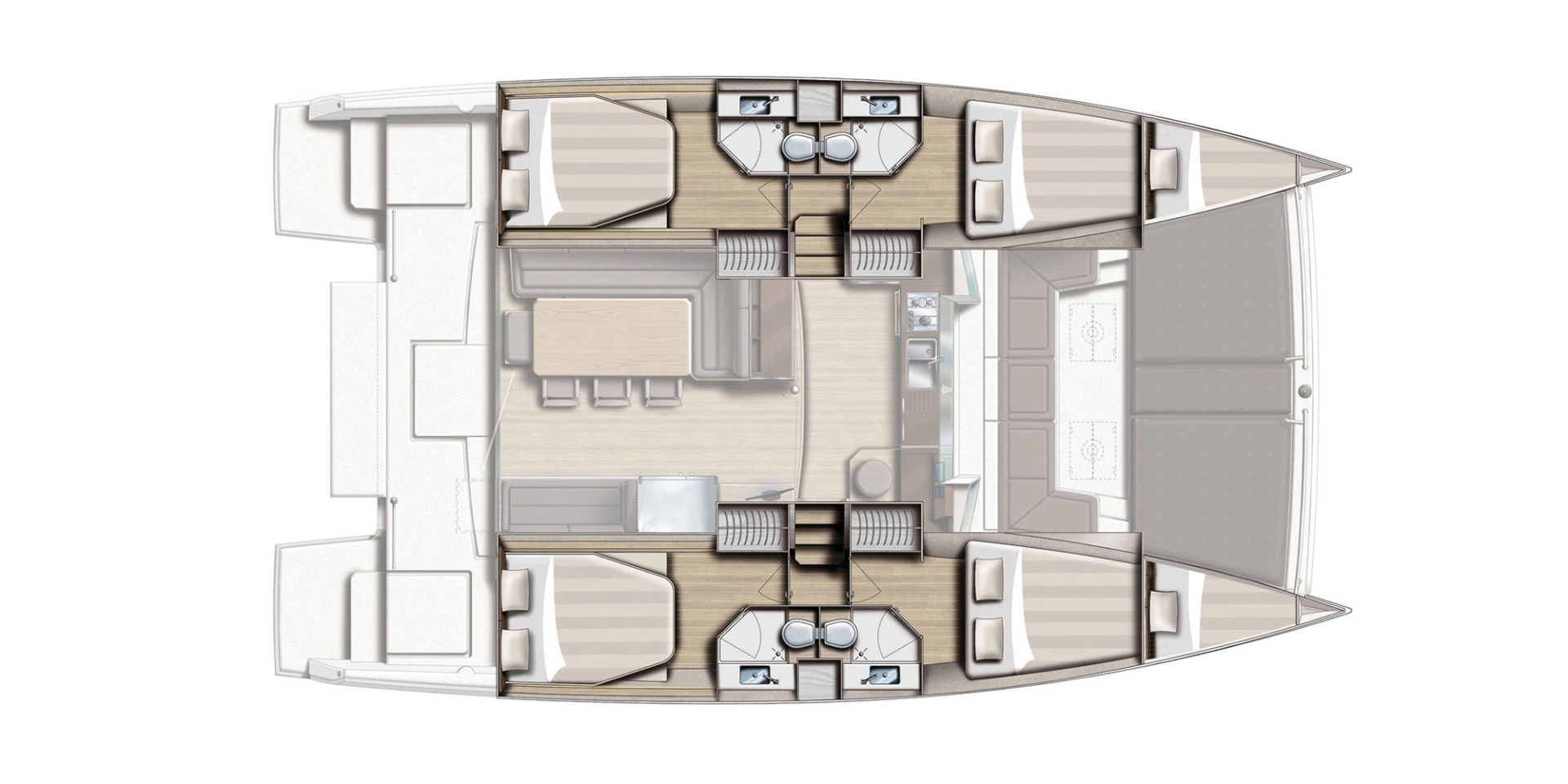 Uthyrning Katamaran  Bali Catamarans med en båtlicens 