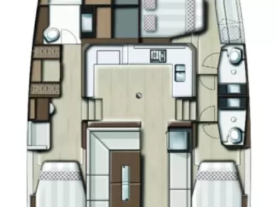 Uthyrning Katamaran  i Lefkáda - Bali Catamarans Bali Catspace Voile