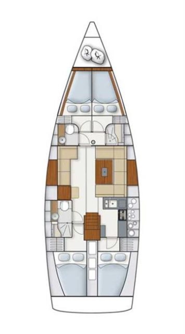 Hanse Hanse 445 charter bareboat eller skeppad i Fethiye